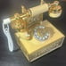 Vintage mid century French Victorian style rotary dial telephone collectible