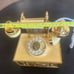 Vintage mid century French Victorian style rotary dial telephone collectible