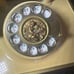Vintage mid century French Victorian style rotary dial telephone collectible