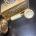 Vintage mid century French Victorian style rotary dial telephone collectible
