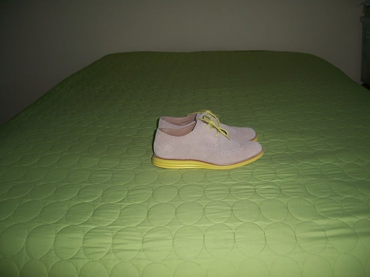 Cole Haan Women's Lunargrand Suede Light Beige Shoes