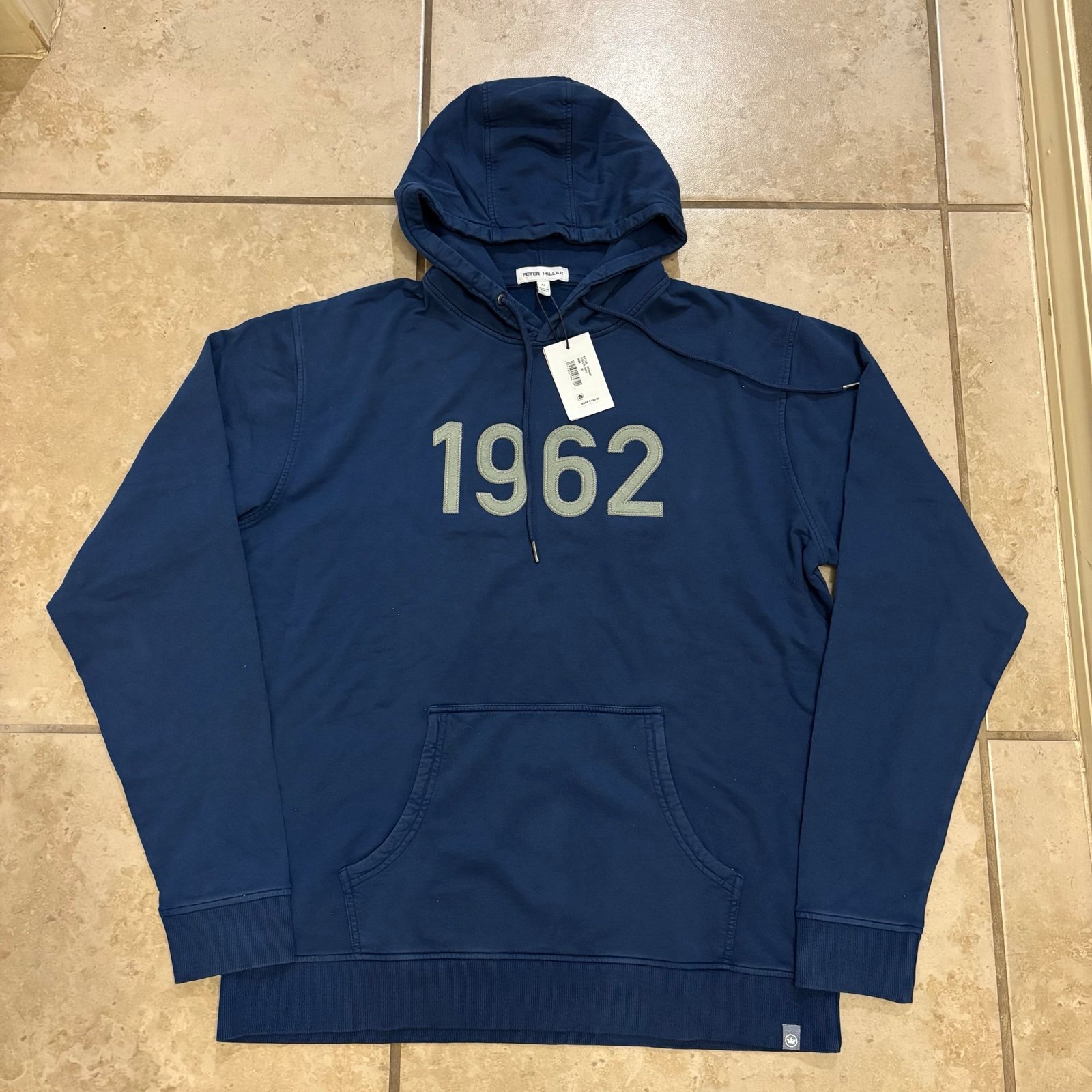 Peter Millar Hoodie 1962 Navy Blue Men’s Size Medium