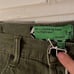 Sandrine Rose Army Green Bermuda Shorts NWT Size 24