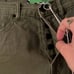 Sandrine Rose Army Green Bermuda Shorts NWT Size 24
