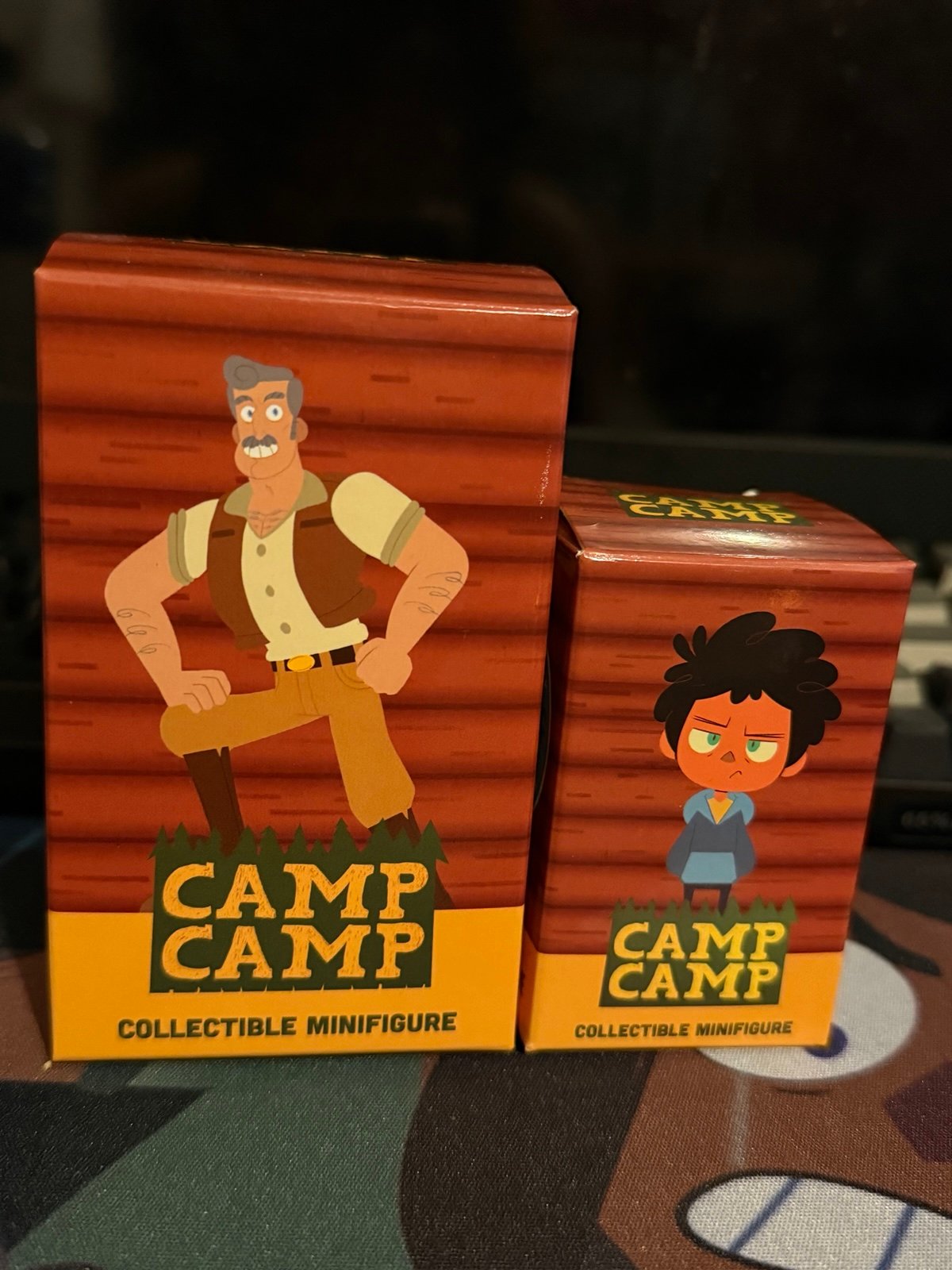 RARE Camp Camp Rooster Teeth Double gold exclusive Max and Campbell Mini Figs