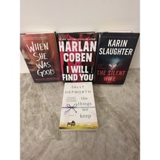 Bundle: Three Suspense/Crime Hard Cover Fiction Books + One **BONUS/FREE** Novel