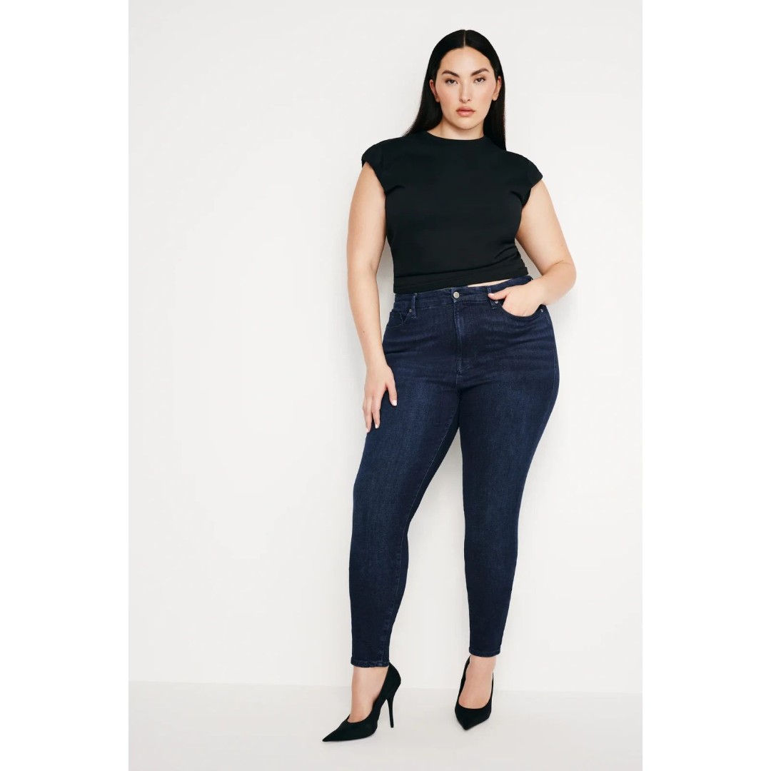 Good American Good Legs Skinny Jeans Mid Rise Blue224 Dark Wash Size 10 / 30