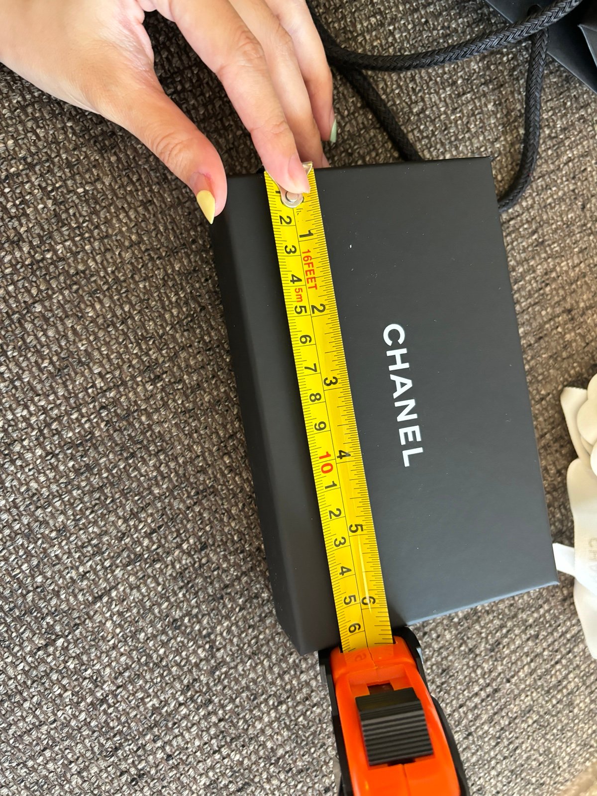 Chanel shopping bag and box