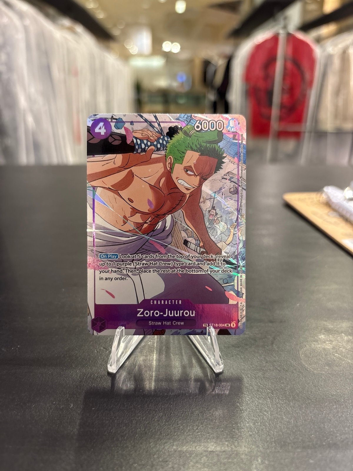 One Piece Card Game Zoro-Juurou Treasure Rare OP09 ST18-004 NM-M