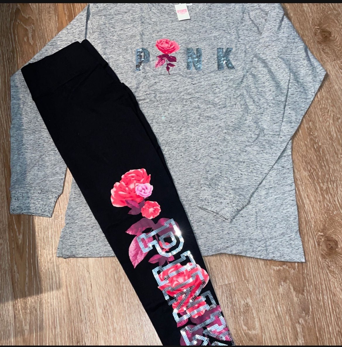 New vs pink bling outfit xs/s