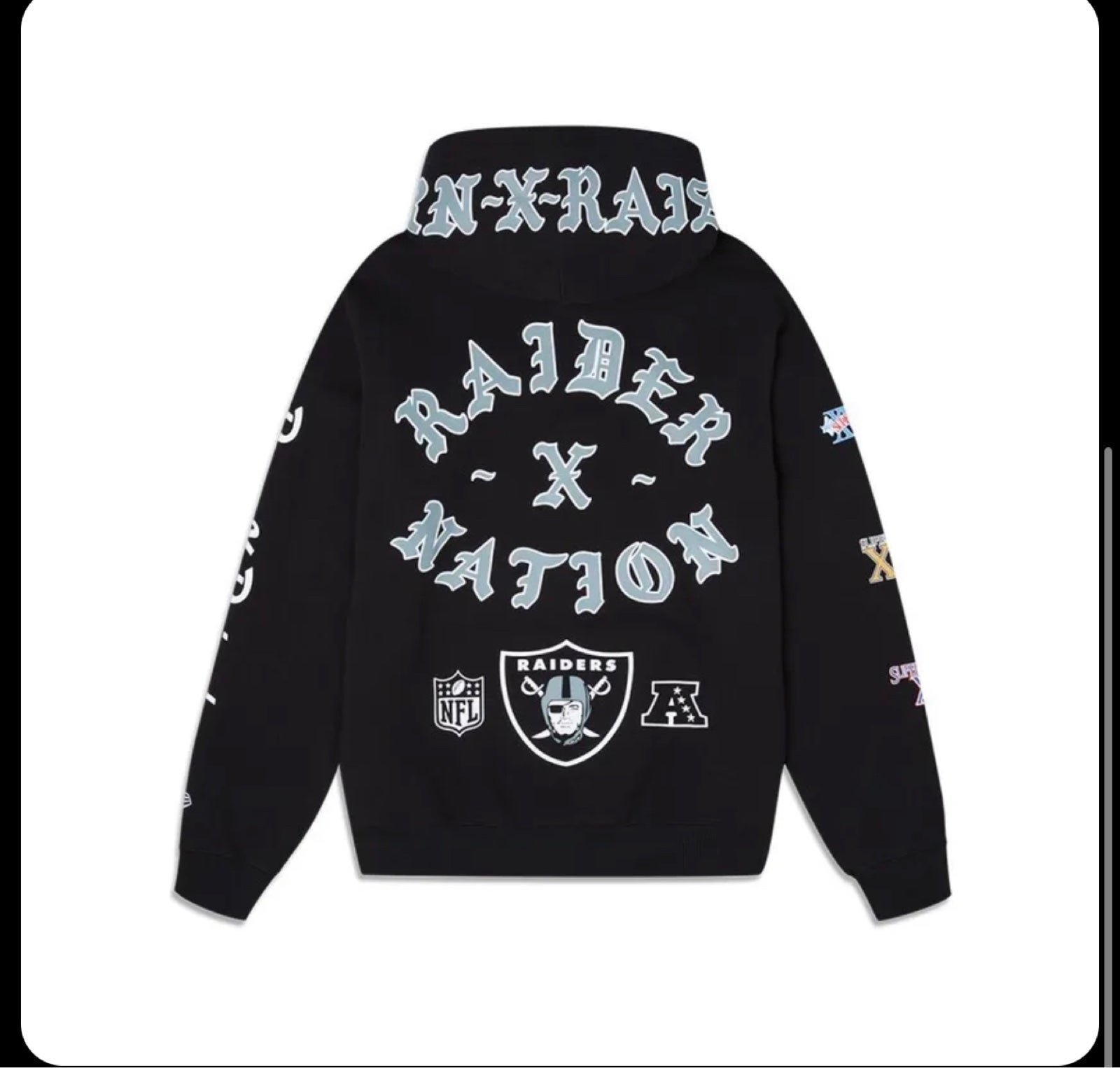 Nwt Born x Raised New Era Raiders Hoodie size Small