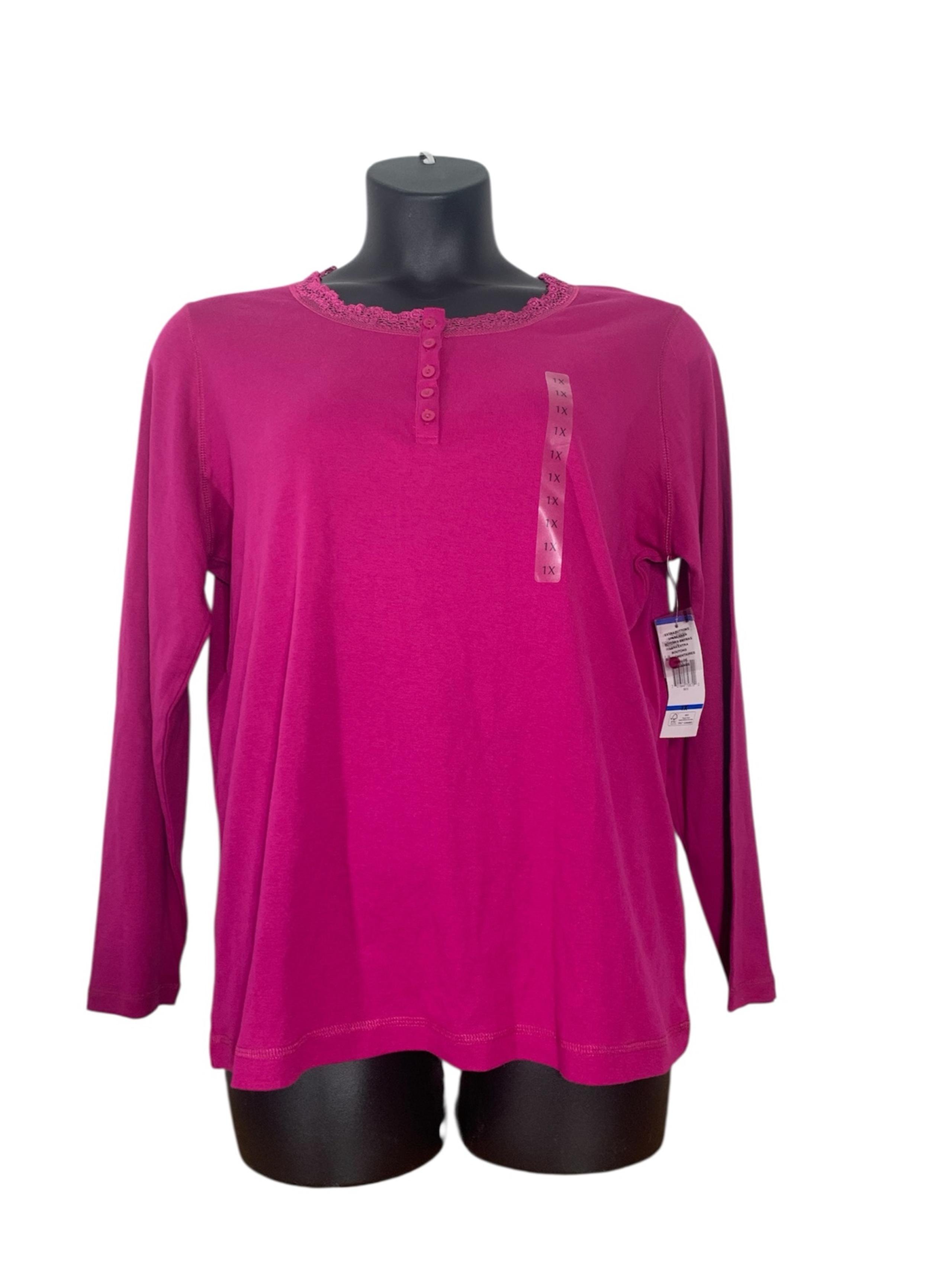 Jones New York Sport Long Sleeve Knit Top Size 1X NEW