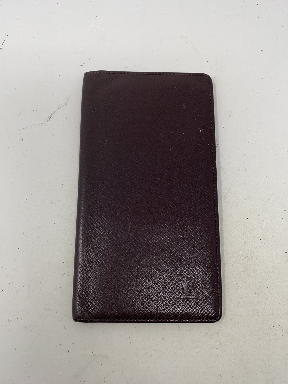Louis Vuitton Taiga Leather Burgundy Wallet