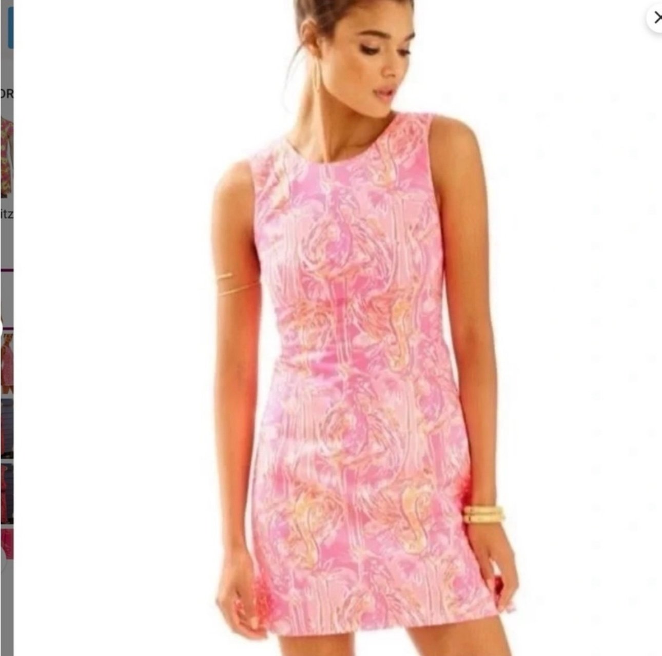 LILLY PULITZER MILA SHIFT DRESS in FLORAL FLAMINGOS