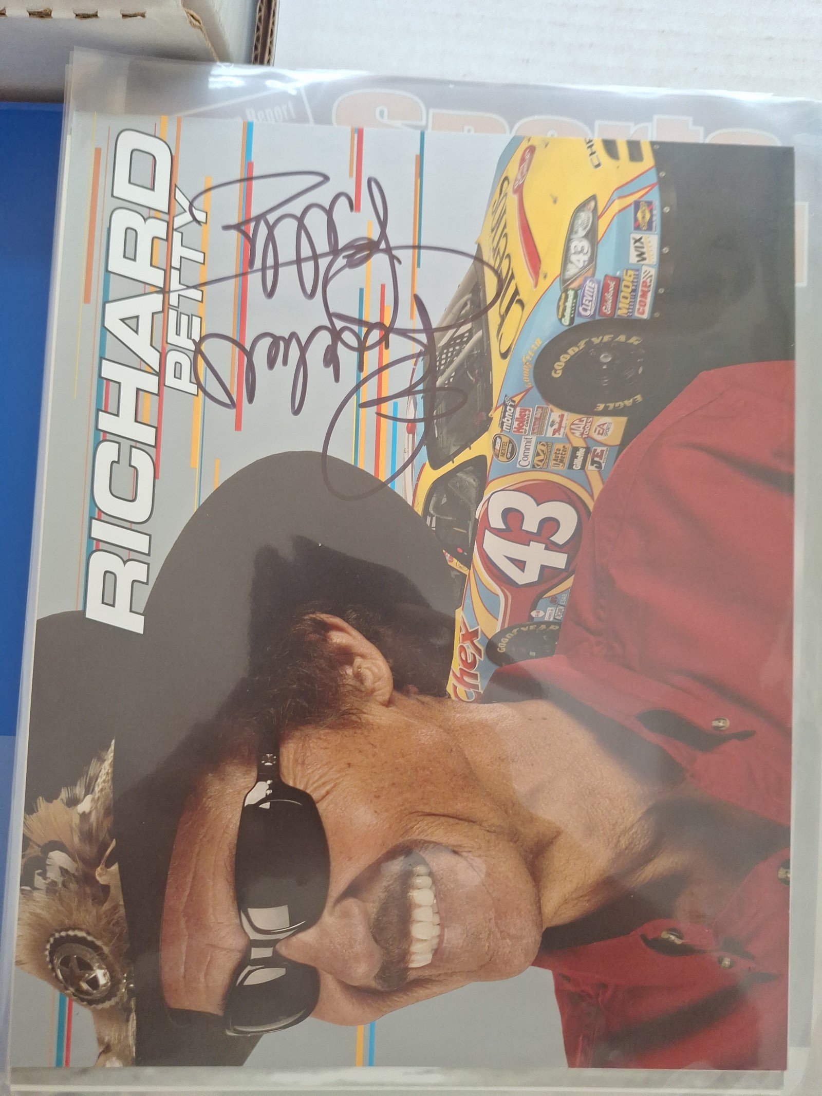 Richard petty autograph race picture