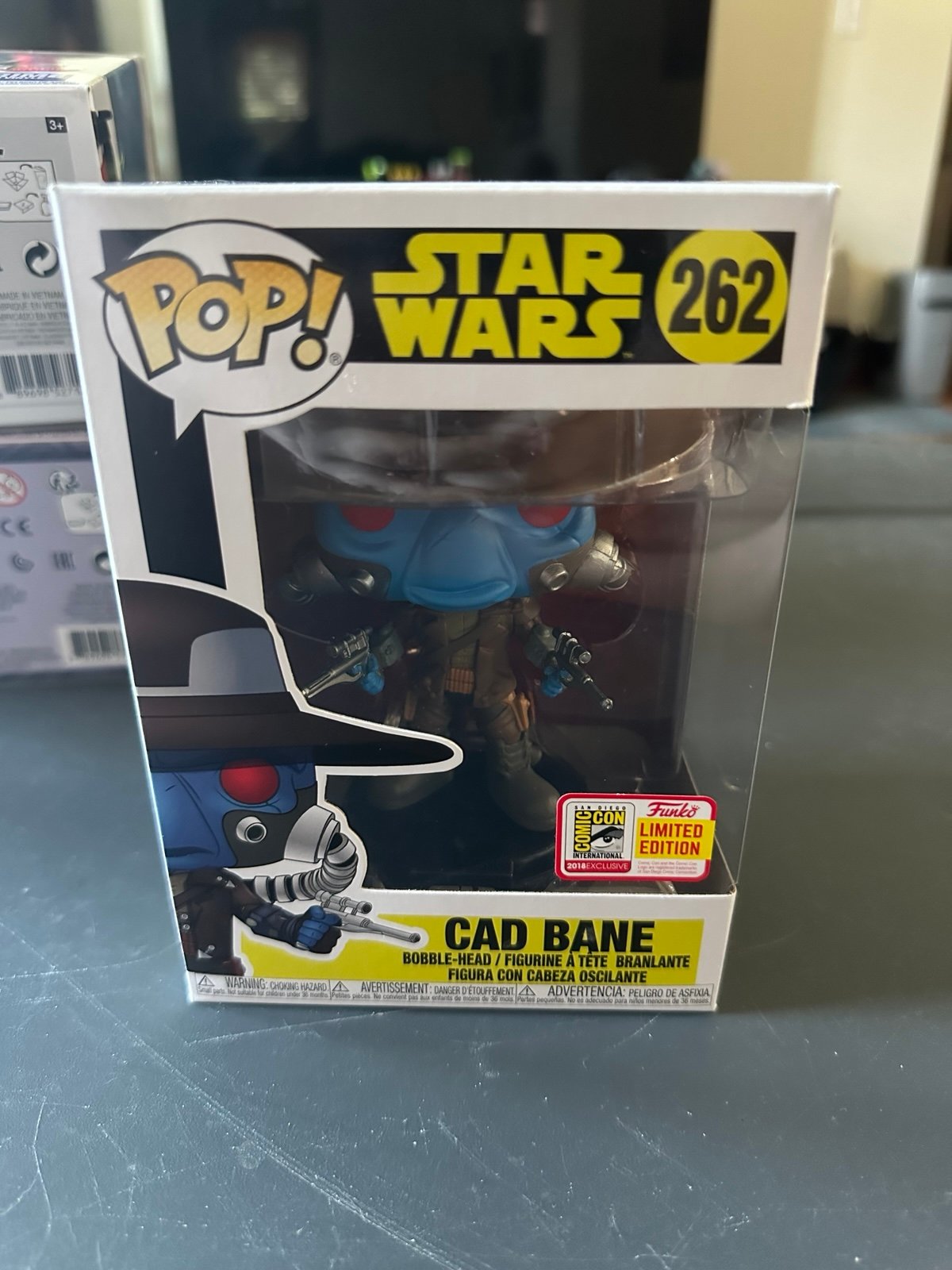 Funko Pop Cad Bane SDCC Con Sticker