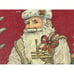 Vintage 90's Red Santa Nordic Tray Christmas Decor Wim Schimmer Winter
