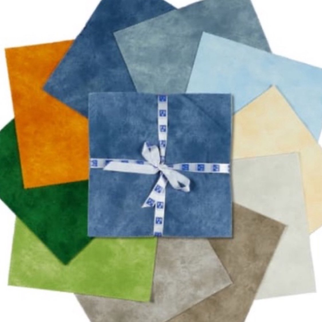 Suede Medley cotton fabric layer cake