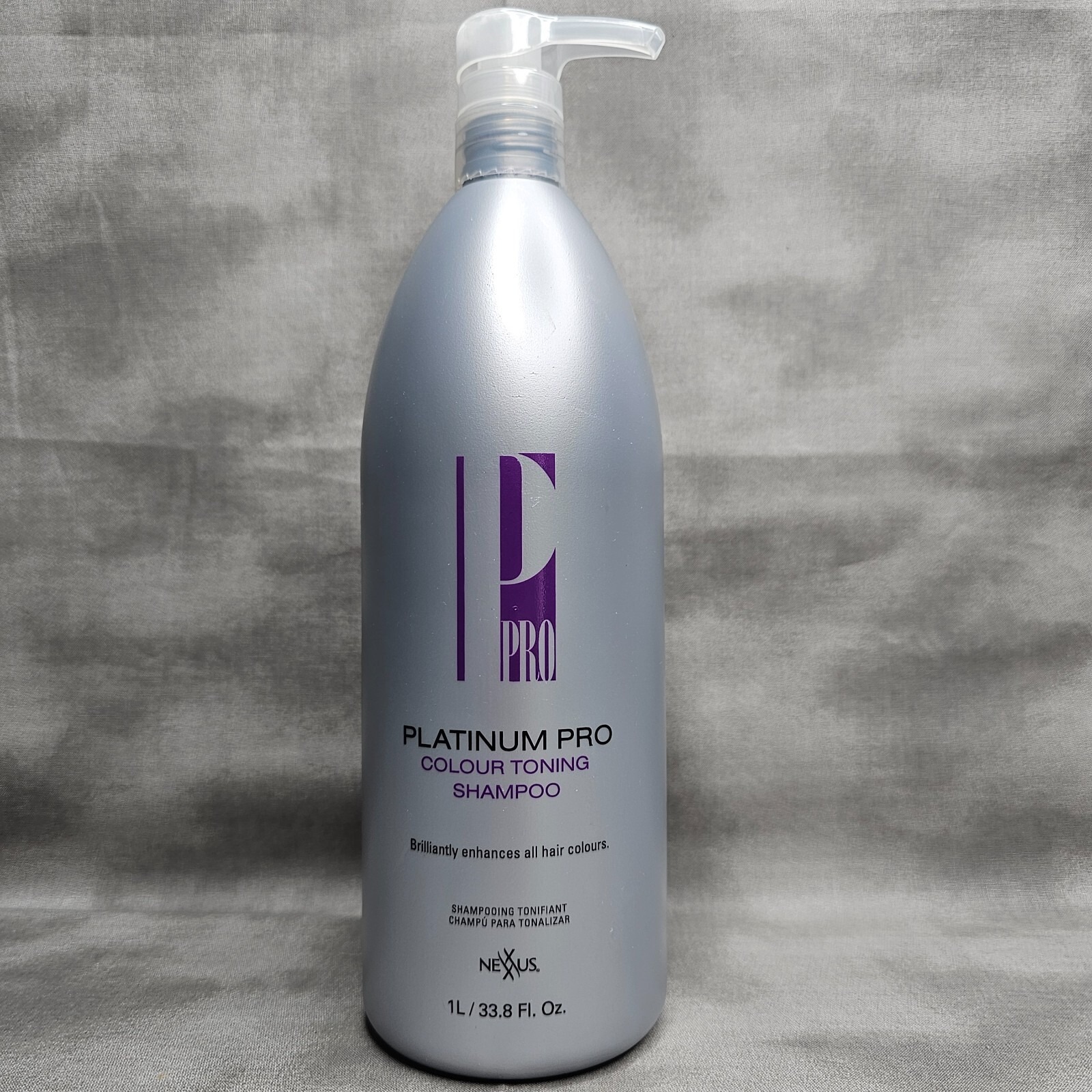NEXXUS PRO P PLATINUM PRO COLOR TONING SHAMPOO 33.8 FL OZ (1 LITER) DISCONTINUED