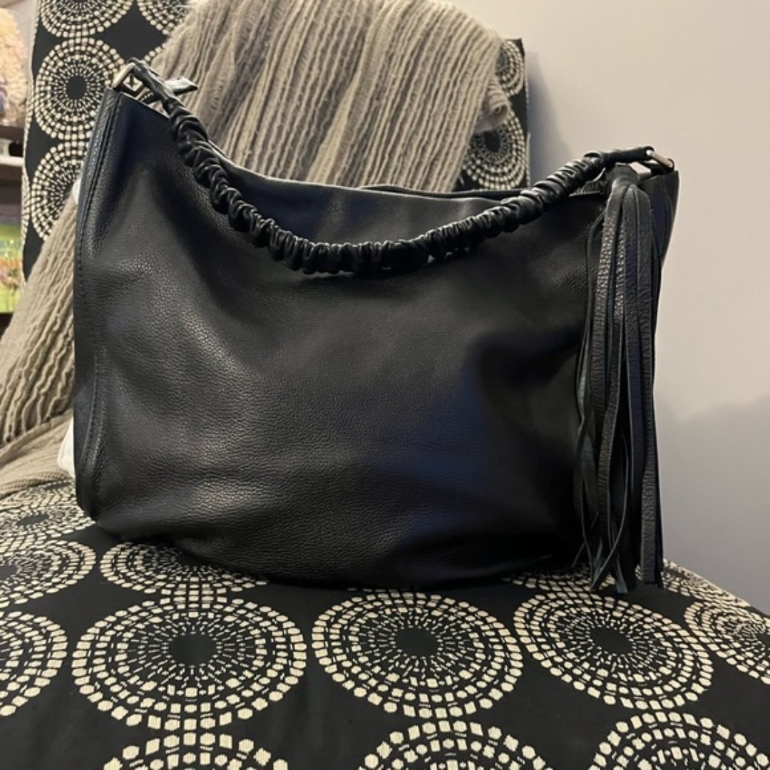Oroton Black Hobo Bag
