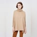 Cuyana 100% Baby Alpaca Turtleneck Tunic Sweater - Tan XS/SM