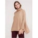 Cuyana 100% Baby Alpaca Turtleneck Tunic Sweater - Tan XS/SM
