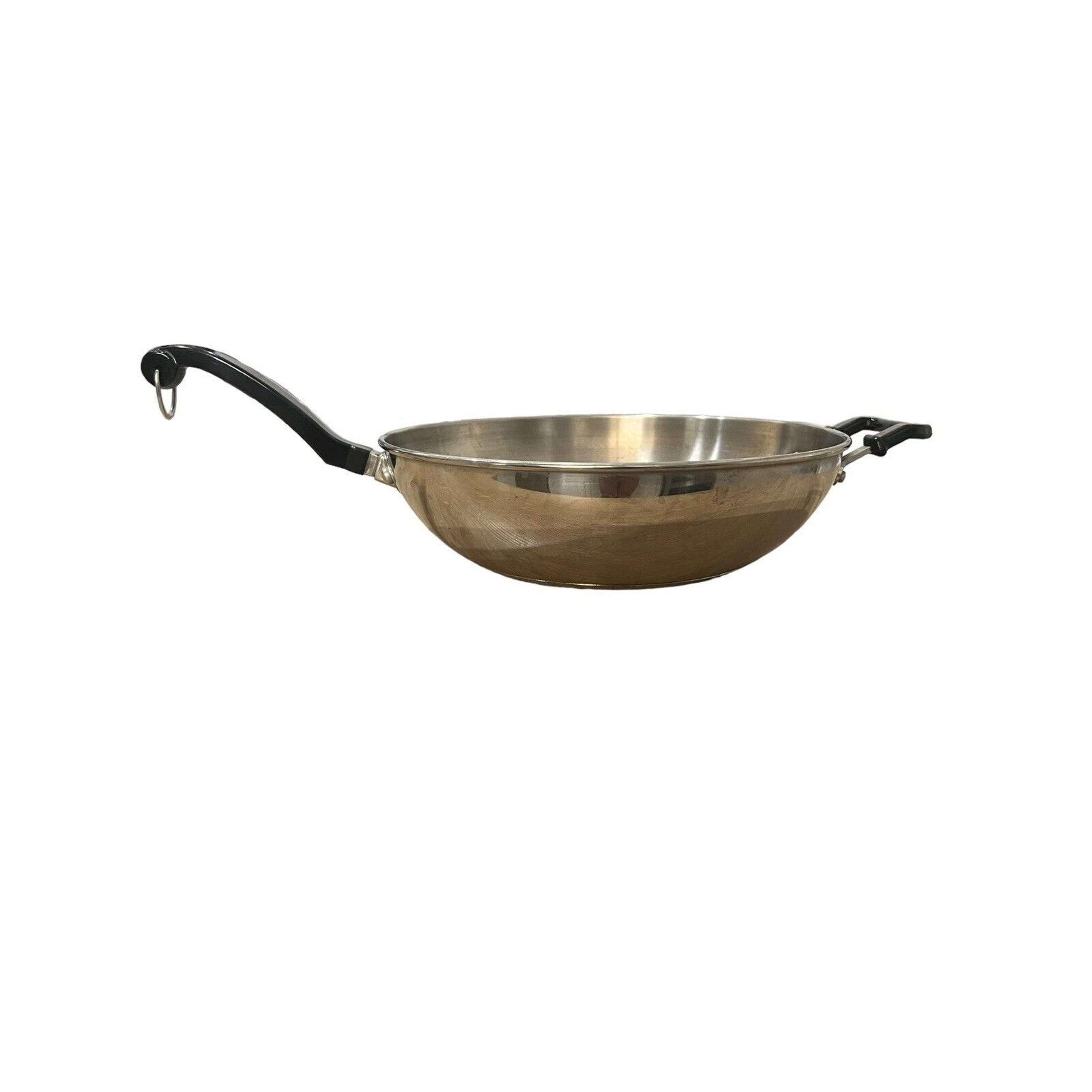 Farberware 18/10 Stainless Steel 12" WOK FRY PAN DEEP SKILLET - NO LID
