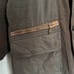 Brown Mod Coat with Zipper Pockets