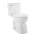 Glacier Bay Power Flush 1-piece 1.28 GPF Single-Flush Elongated Toilet in White