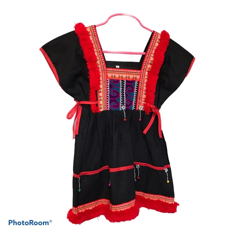 Girl Embroidered Dress from Thailand
