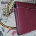 COACH TABBY CHAIN CLUTCH WINE PEBBLE LEATHER CROSSBODY SHOULDER BAG 4792