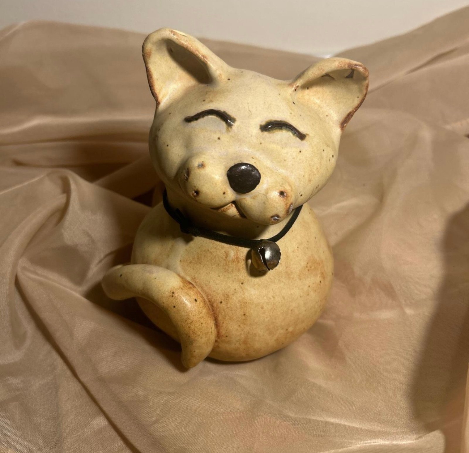 Handmade pottery cat