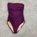 J. Crew Ruched bandeau one-piece swimsuit