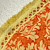 Vintage Bates Bedspread 84x114 Terra Cotta & Creamy Yellow with Fringe