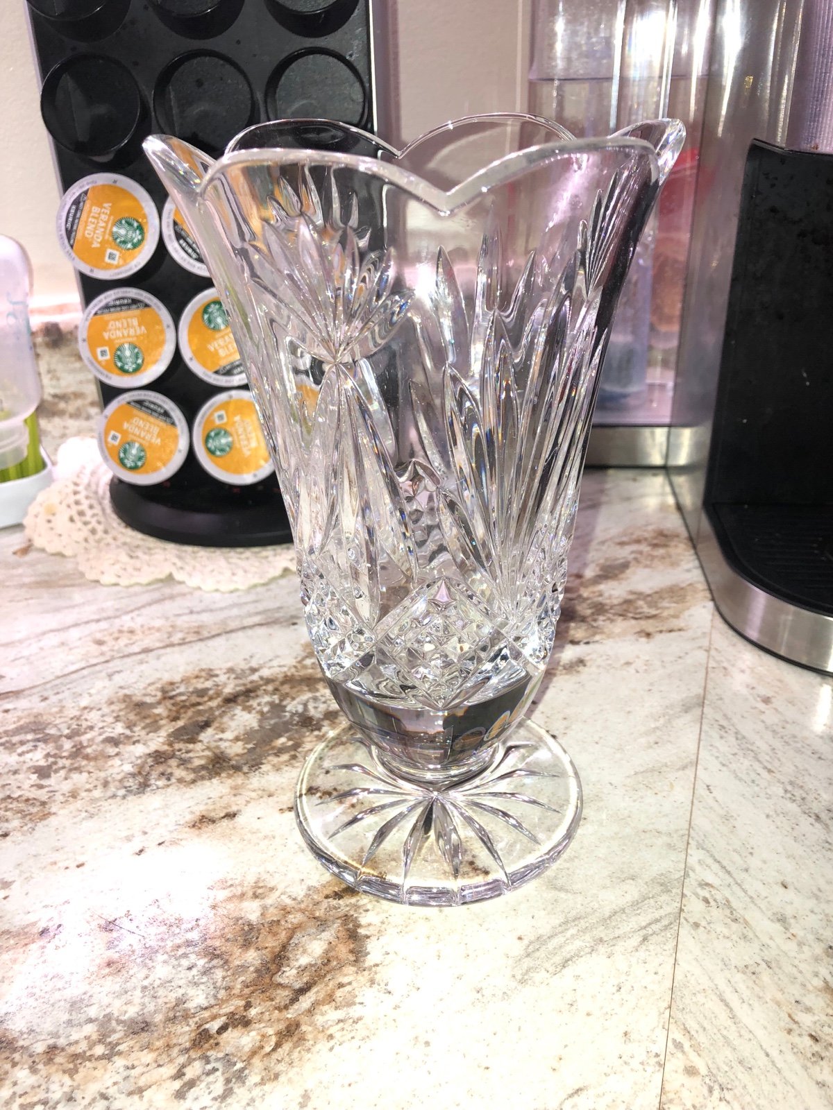 Crystal Araflin by Waterford with Fluted Bottom