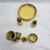 INEKE Victoria BC Drip Pottery Glaze BC Canada Green Yellow Kitchenware