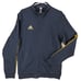 Adidas Track Jacket Men's Medium Full Zip Blue Tan Logo New Tags H56629