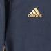 Adidas Track Jacket Men's Medium Full Zip Blue Tan Logo New Tags H56629