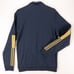 Adidas Track Jacket Men's Medium Full Zip Blue Tan Logo New Tags H56629