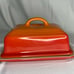 Le Creuset European Butter Dish UK, Flame, NWT