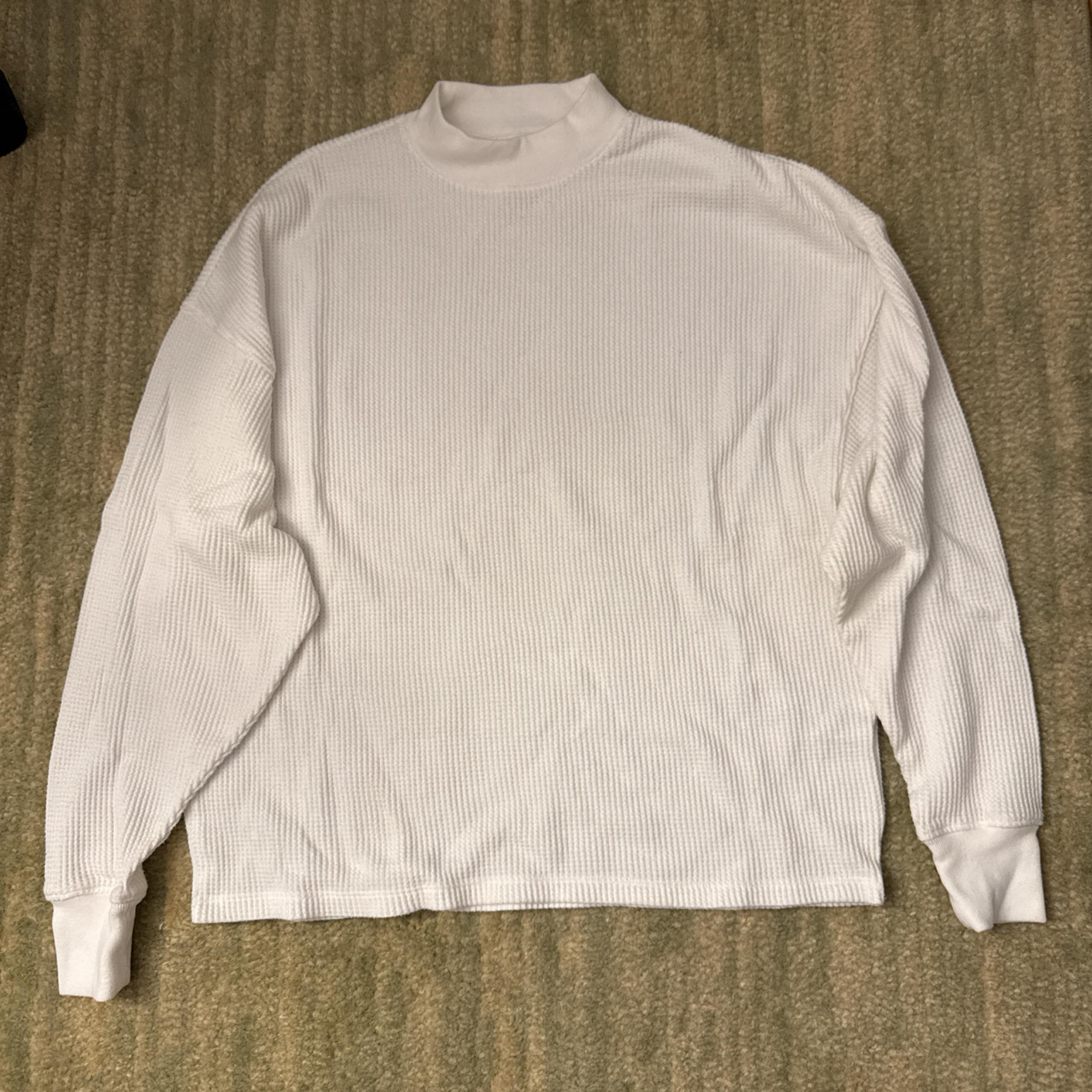 NWOT Abercrombie & Fitch Oversized Waffle Mock Neck Sweater