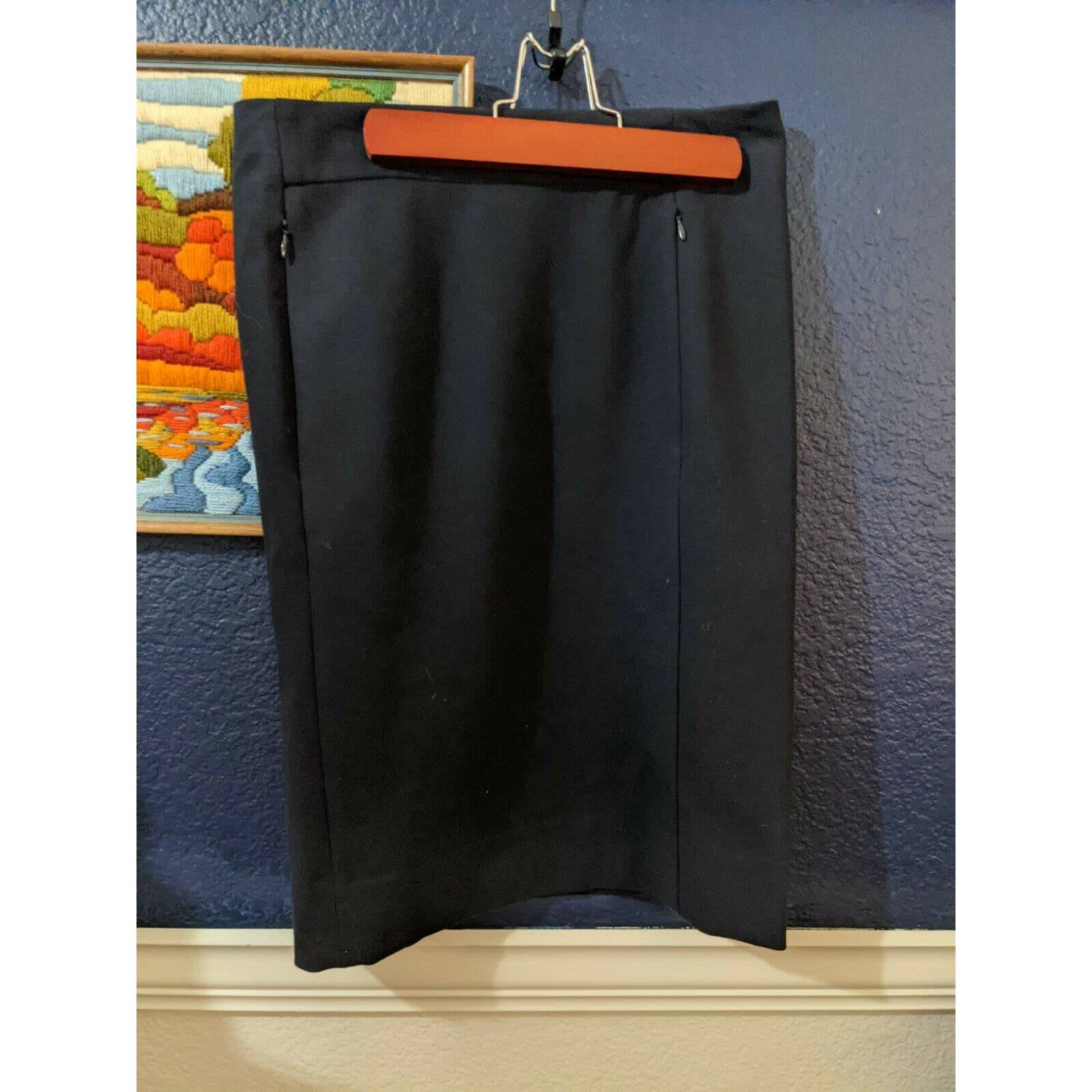 Diane von Furstenberg Navy Skirt Medium