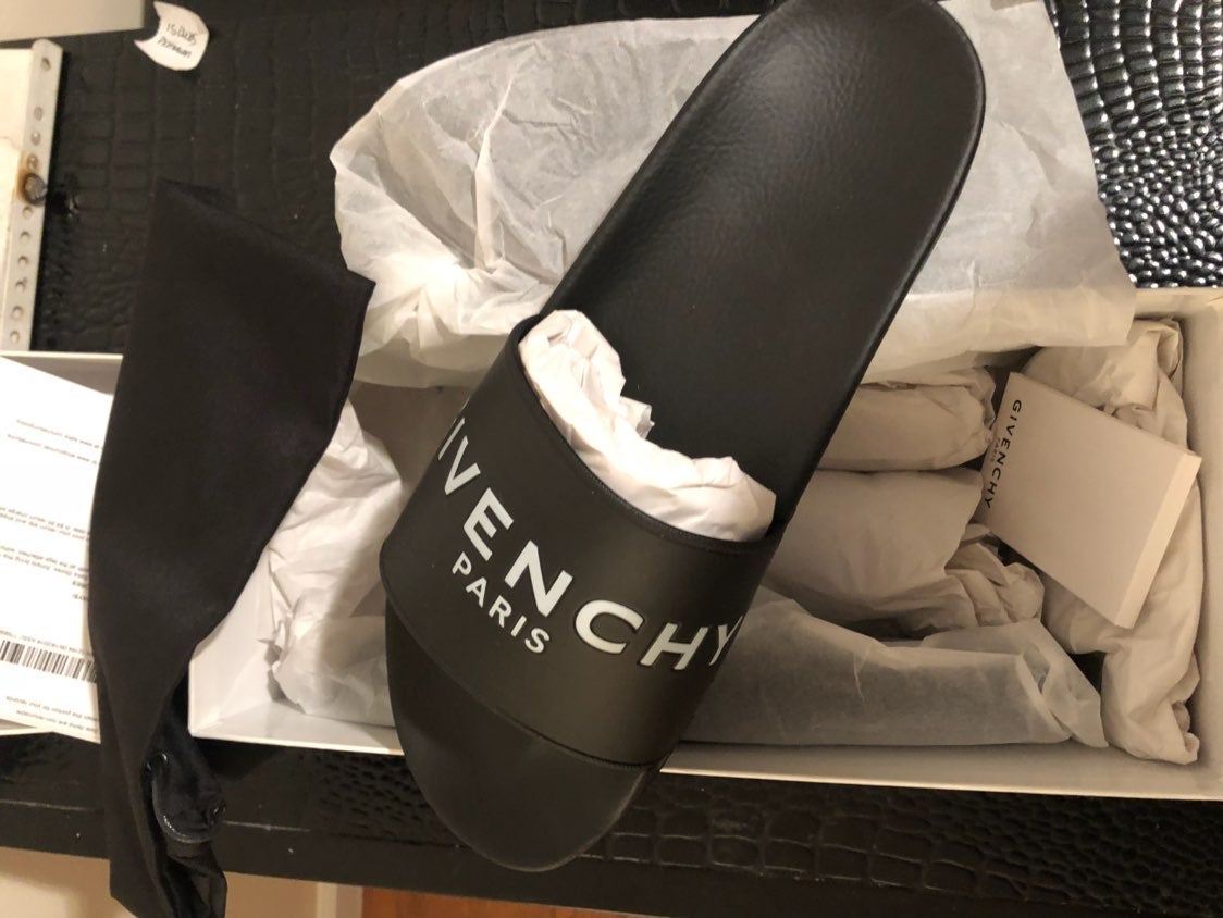 Givenchy Logo Mens Slides