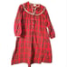 VINTAGE Lanz of Salzburg plaid 100% cotton flannel nightgown eyelet trim