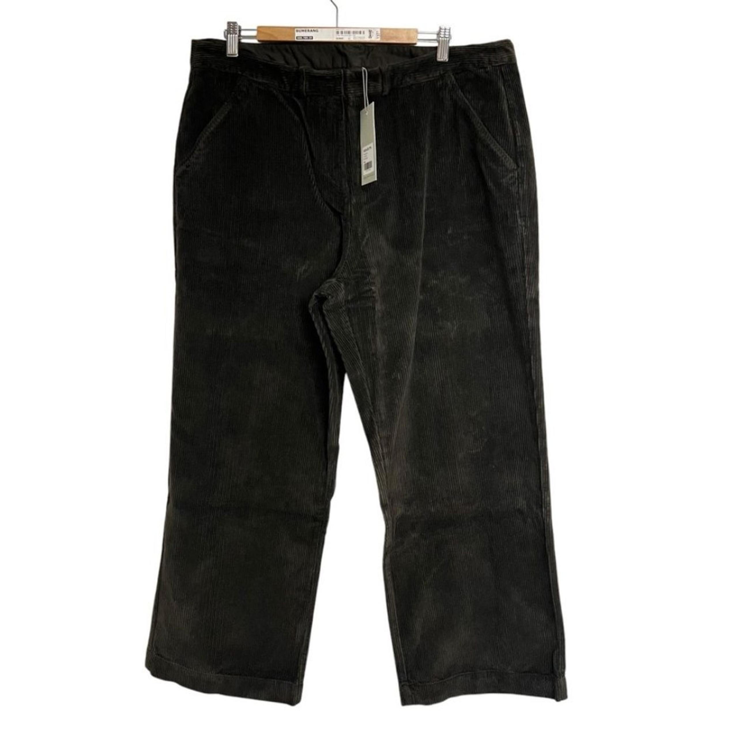 New Poetry Wide Leg Cotton Corduroy Trousers Pants in Peat