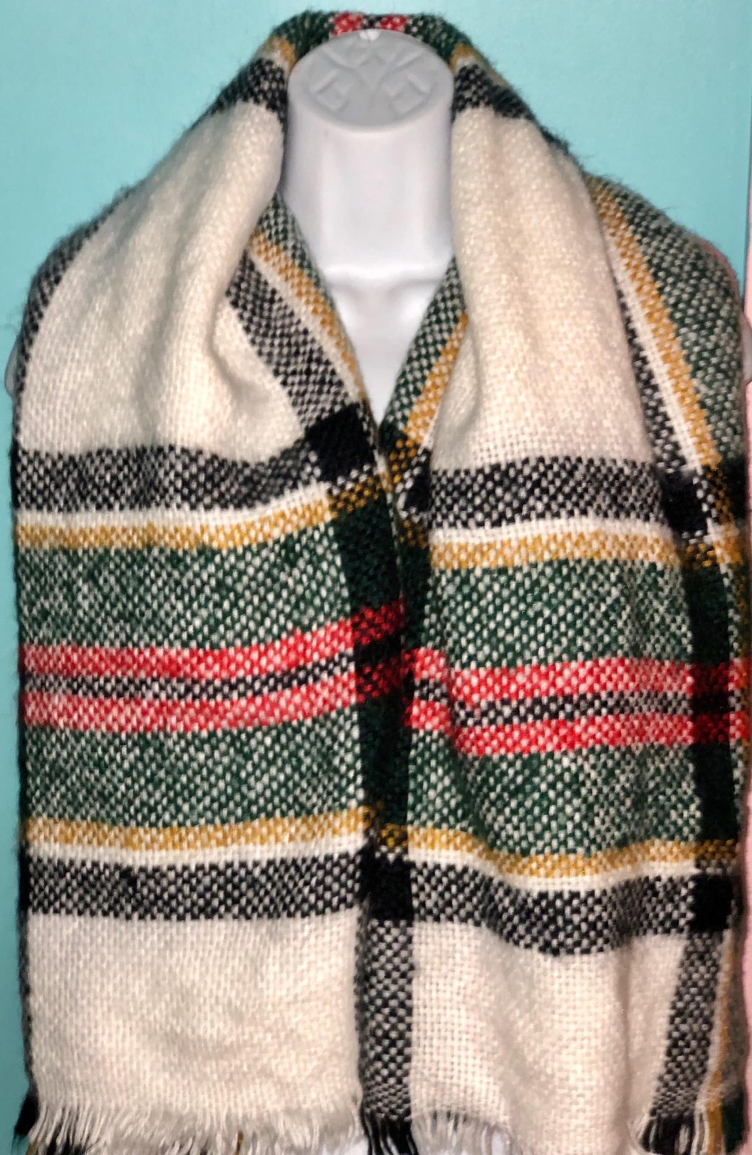 Maurices Blanket Plaid Scarf