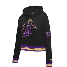 Los Angeles Lakers Pro Standard Black 23/24 City Edition Cropped Hoodie Size S