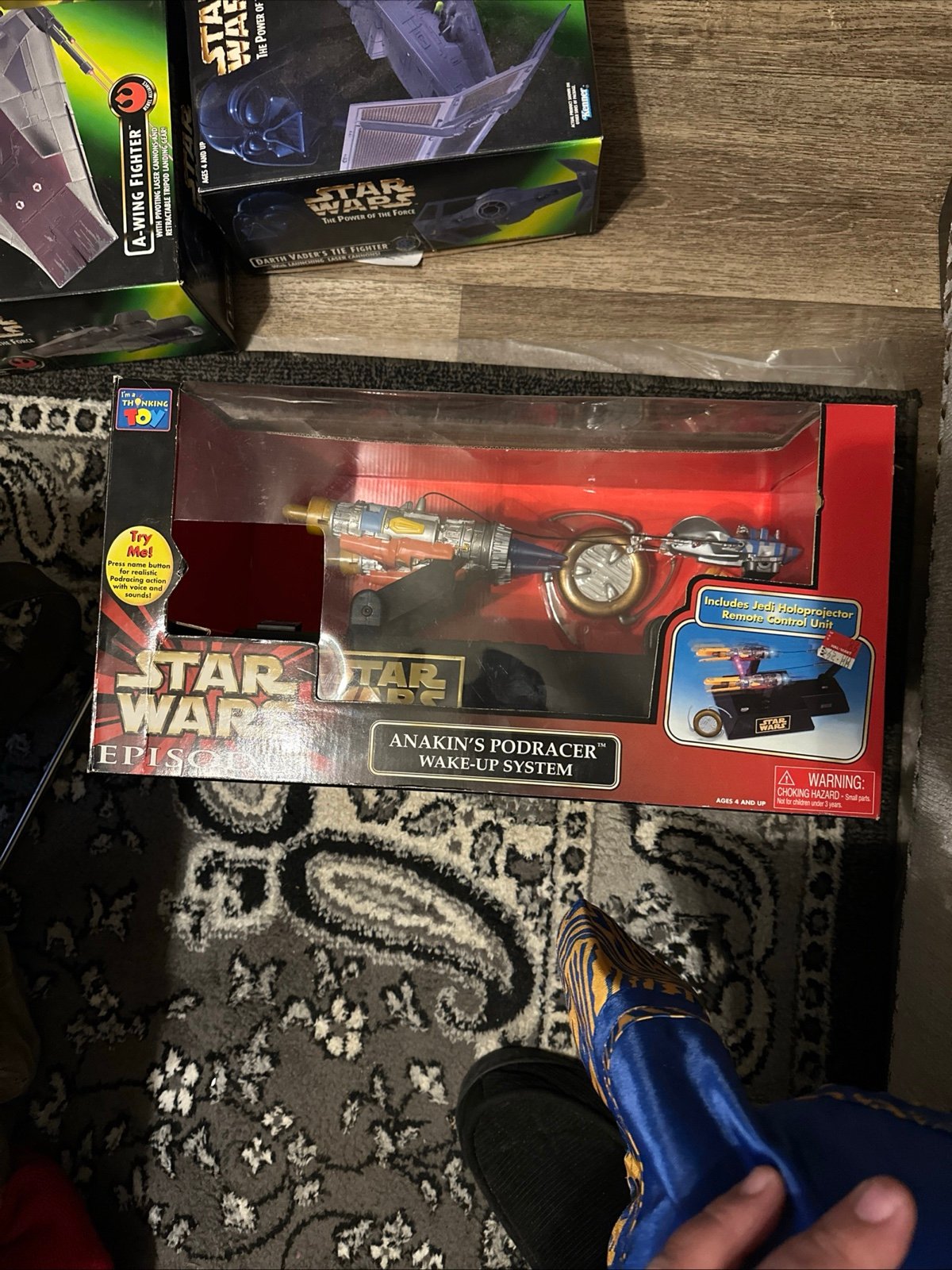 STAR WARS EPISODE I ANAKIN'S PODRACER WAKE-UP SYSTEM SEALED THINK WAY TOY