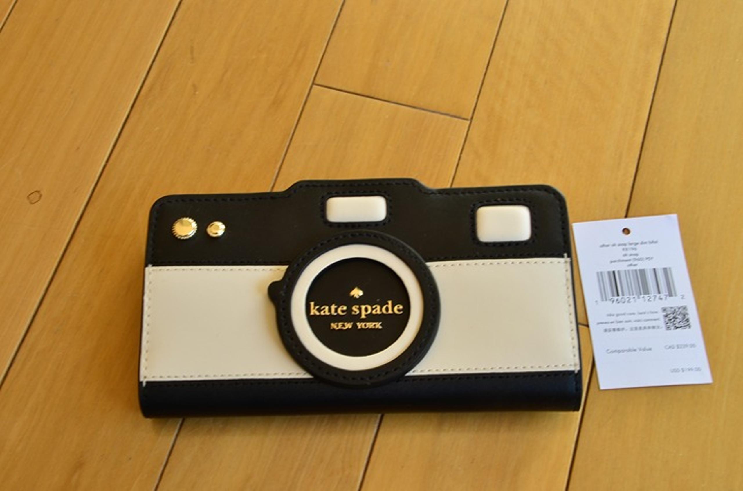Kate Spade Oh Snap Camera Large Slim Bifold Wallet