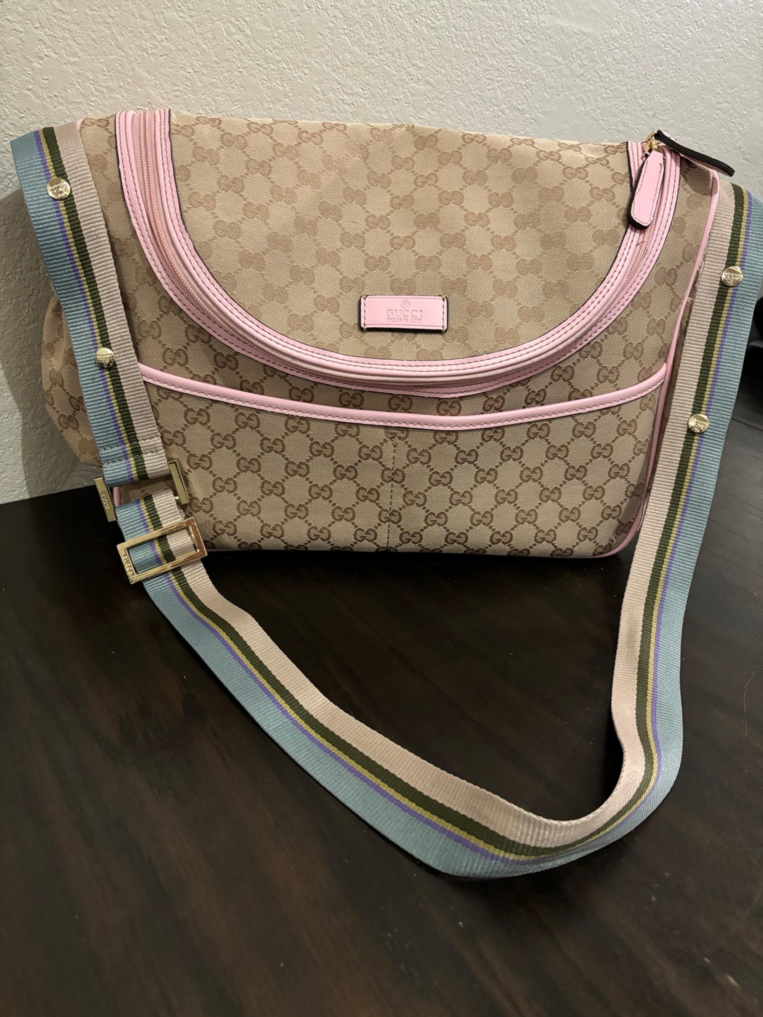 Monogram Gucci Diaper Bag
